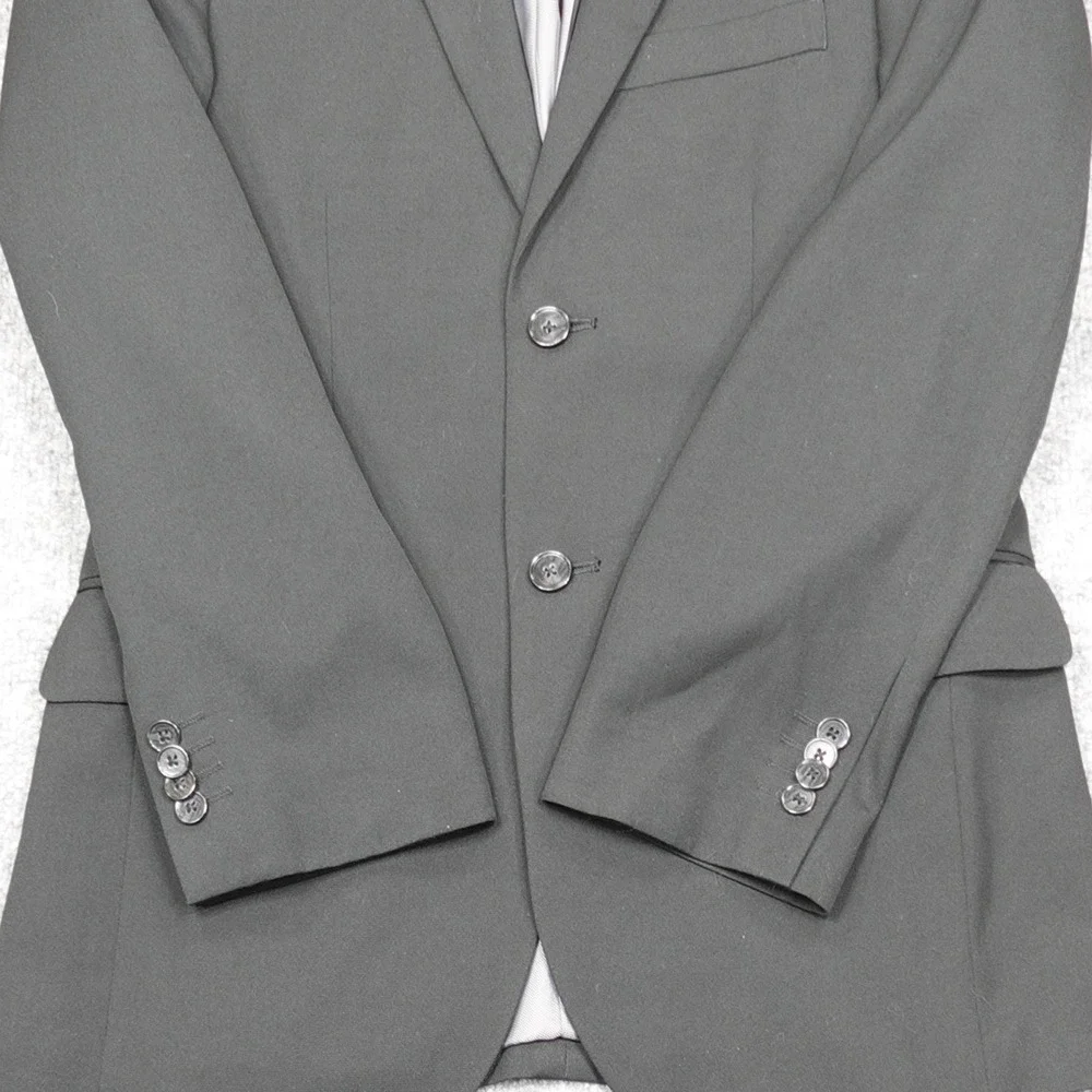 J.Ferrar Suit Jacket Men 34 Short Black Two Button Double Vented Formal Business